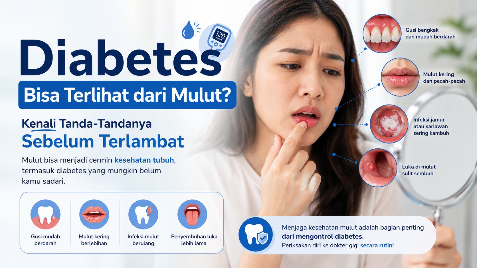 NEWS Maesa Dental Clinic | Klinik Gigi Terbaik - Diabetes Bisa Terlihat dari Mulut? Kenali Tanda-Tandanya Sebelum Terlambat