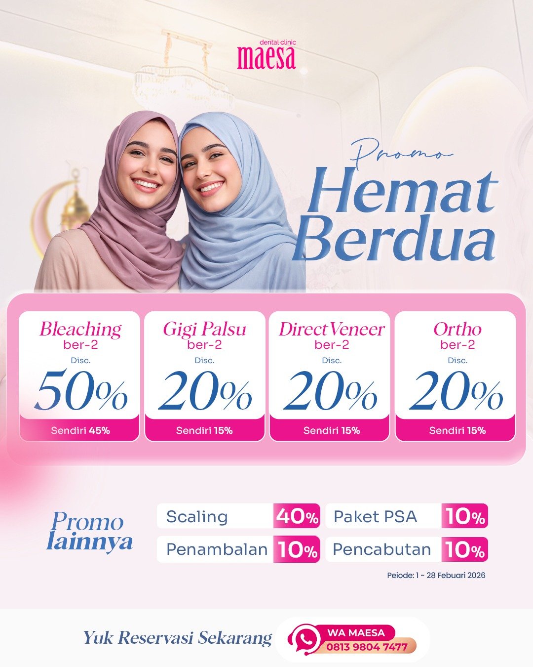 PROMO Maesa Dental Clinic | Klinik Gigi Terbaik - Promo Hemat Berdua