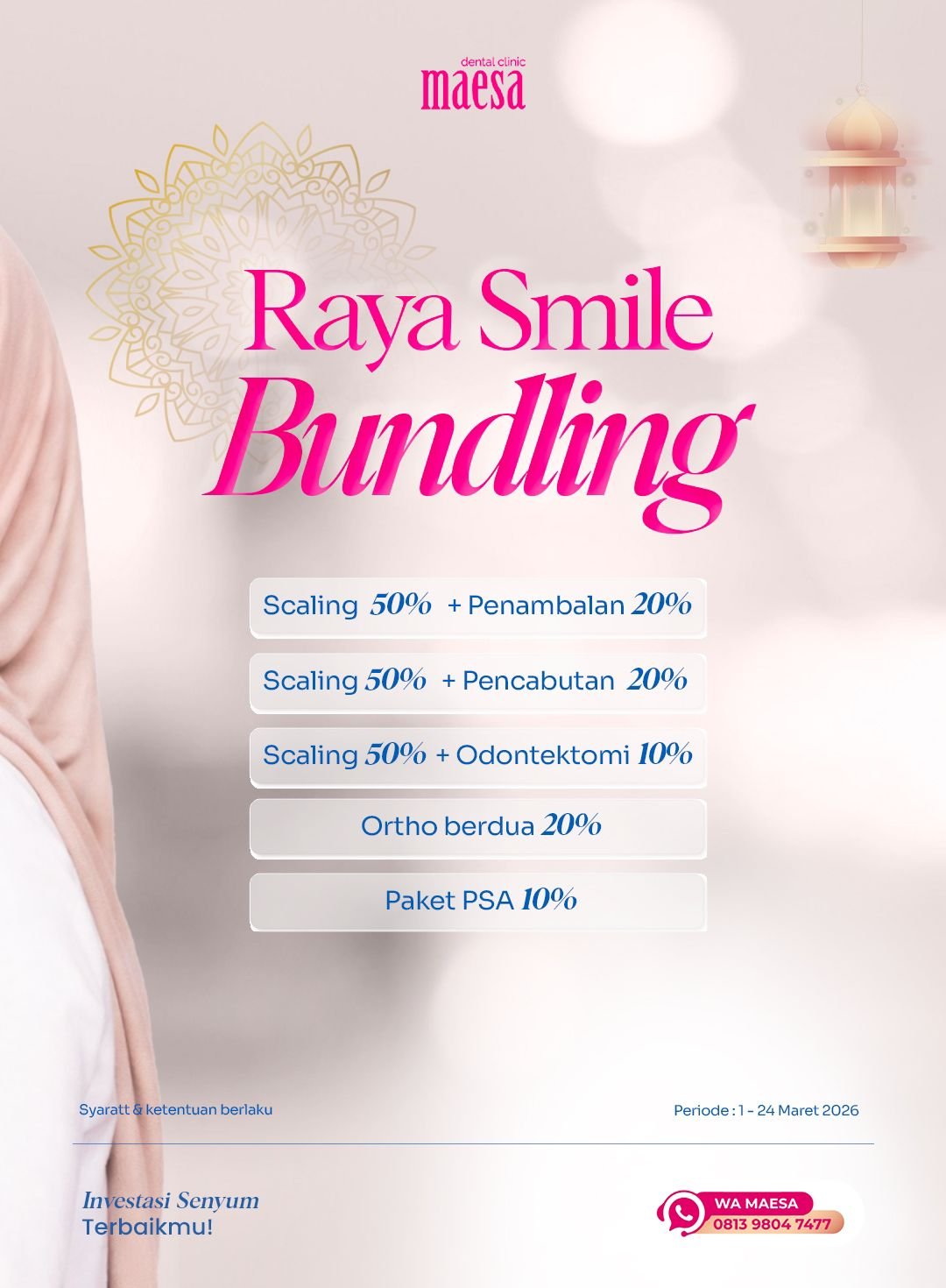PROMO Maesa Dental Clinic | Klinik Gigi Terbaik - Raya Smile Bundling