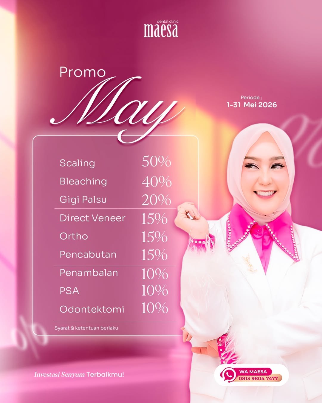 PROMO Maesa Dental Clinic | Klinik Gigi Terbaik - Promo May 2026